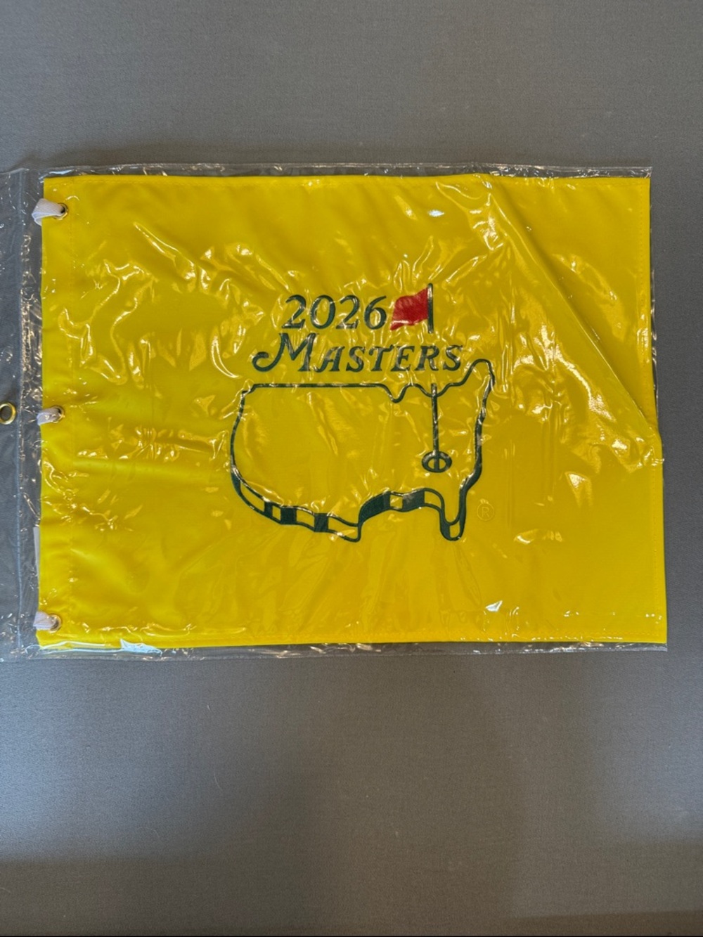 Yellow 2026 Official Masters Golf Flag